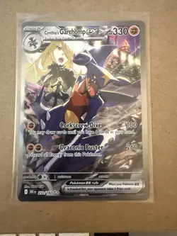 Cynthia's Garchomp EX 232/182 Destined Rivals Full Art Holo 330HP Rare Pokemon - Image 1