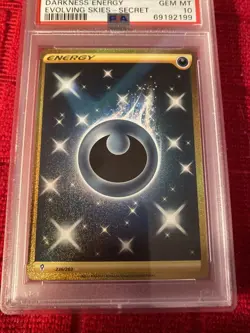 PSA 10 Gem Mint Pokemon Evolving Skies Darkness Energy Full Art Secret #236/203 - Image 3