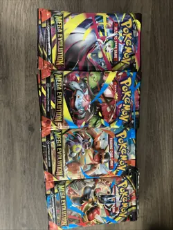 Pokemon Mega Evolution Booster Packs Lot Brand New 34 Total Packs - Image 1