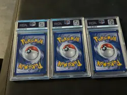 2005 Pokemon EX Emerald Starter Trio PSA 8 - Swampert Blaziken Sceptile Holo Set - Image 2