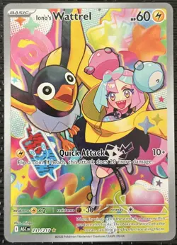 Ionos Wattrel 231/217 - Ascended Heroes Illustration Rare Pokemon TCG English - Image 1
