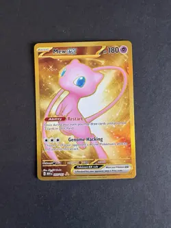 Pokemon Mew ex Gold Full Art Holo Scarlet & Violet 151 205/165 NM - Image 1