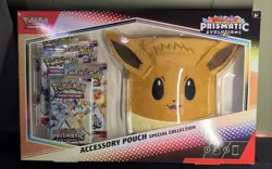 Pokemon Scarlet & Violet Prismatic Evolutions Eevee Accessory Pouch Sealed - Image 1