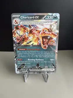 Pokemon TCG Charizard EX 125/197 Double Rare Holo SV03 Obsidian Flames NM - Image 1