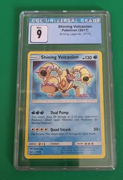 Pokemon TCG Shining Volcanion 27/73 Shining Legends CGC 9 Mint - Image 1