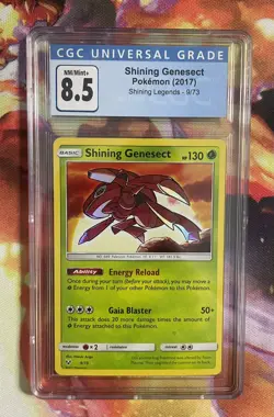 2017 Pokemon Shining Legends #9/73 Shining Genesect CGC 8.5 NM-MT+ - Image 1