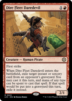 Dire Fleet Daredevil #223 | NM | The Lost Caverns of Ixalan Commander Magic MTG - Image 1