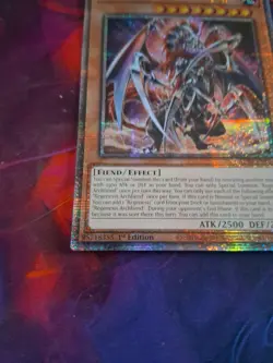 Yugioh Regenesis Archfiend ALIN-EN016 Quarter Century Secret Rare 1st Edition - Image 3