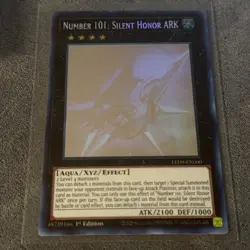 Yu-Gi-Oh! TCG: Number 101: Silent Honor ARK (Ghost Rare) LED9-EN000 1st Edition - Image 1