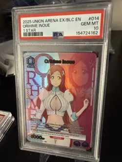 Orihime Inoue Bleach Union Arena English BLC-2-014 PSA GEM MINT 10 - Image 1