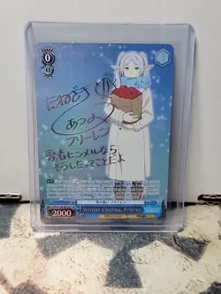 Weiss Schwarz SSP Autographed Holo Winter Clothes Frieren FSN/S108-E072SP Card - Image 1