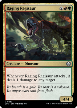Raging Regisaur #282 | NM | The Lost Caverns of Ixalan Commander Magic MTG - Image 1