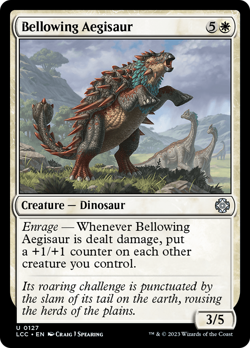 Bellowing Aegisaur #127 | NM | The Lost Caverns of Ixalan Commander Magic MTG - Image 1