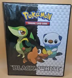 POKEMON Trading Card BLACK & WHITE 4-Pocket Binder 10 Page Album 2011 Ultra-Pro - Image 1