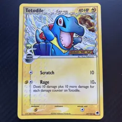 Pokemon TOTODILE 67/101 REVERSE HOLO | NM-LP | EX Dragon Frontiers | 2006 - Image 1