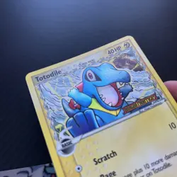 Pokemon TOTODILE 67/101 REVERSE HOLO | NM-LP | EX Dragon Frontiers | 2006 - Image 3