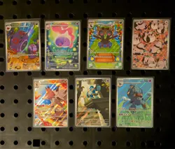 POKEMON LOT OF 7 SPECIAL ART RARES - LYCANROC, PIDOVE AND MORE - Image 1