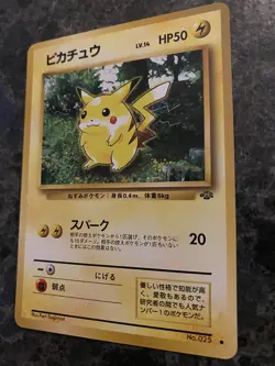 1996 Pokemon TCG - Japanese - Pikachu - Jungle Set No. 025 - NM - Image 2