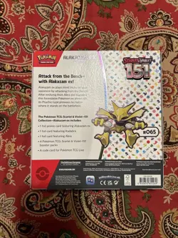 Pokemon TCG Scarlet and Violet - 151 Alakazam ex Collection Box - 4 Packs 820650855269 - Image 2