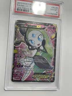2013 Pokemon Legendary Treasures Radiant Collection PSA 8 Meloetta EX Holo #RC25 - Image 2