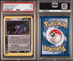 2003 Salbeye 10/100 Sandstorm Ex Pokemon holo foil rare vintage e-reader PSA 7 - Image 2