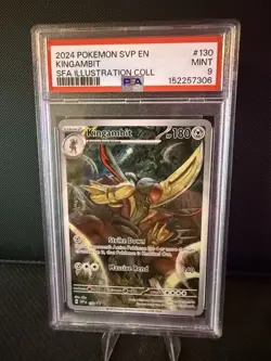 2024 Pokemon PSA 9 Kingambit #220/198 S&V Shrouded Fable Black Star Promo IR - Image 1