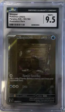 Wimpod 191/182 Pokemon Paradox Rift IR Holo CGC 9.5 - Image 1
