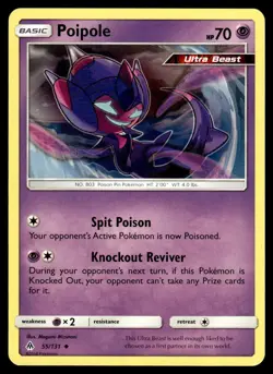 Poipole 55/131 Uncommon Forbidden Light Pokemon LP - Image 1