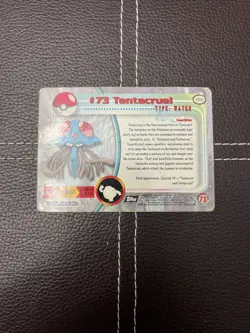 Pokemon TCG - Tentacruel - #73 Black Topps TV Animation - HP Silver Foil (1999) - Image 2