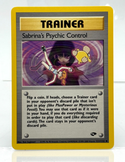 Near MINT 💎 Sabrina's Psychic Control - 121/132 Gym Challenge -Pokemon TCG 2000 - Image 1