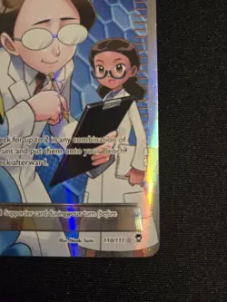 Pokemon Fossil Researcher Trainer XY Furious Fists Full Art Holo 110/111 English - Image 2