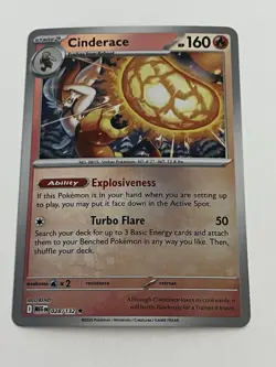 Cinderace 028/132 • Reverse Holo • Mega Evolution • Pokemon TCG • NM - Image 1