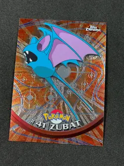Pokemon Zubat #41 Topps Chrome Base Holo NM - Image 1