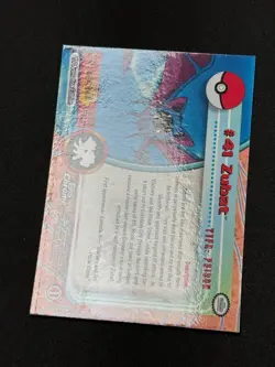 Pokemon Zubat #41 Topps Chrome Base Holo NM - Image 4