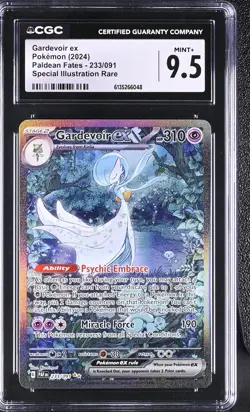 Pokemon GRADED Gardevoir ex 233/091 Paldean Fates SIR Special 9.5 CGC ENGLISH - Image 1