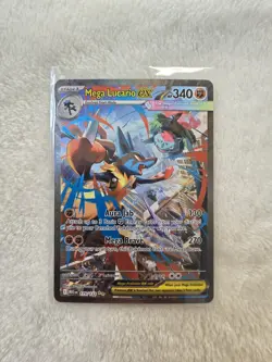 2025 POKEMON MEG-EN MEGA LUCARIO EX SPECIAL ILLUSTRATION RARE #179 MINT - Image 1