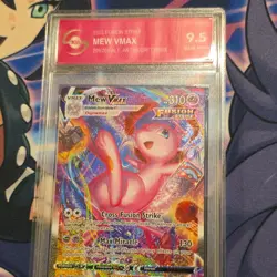 Pokemon Mew VMAX Alternate Art Secret Rare Fusion Strike 2021 TGA 9.5 - Image 1