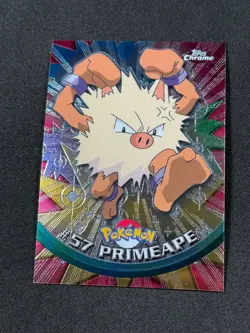 Pokemon Primeape #57 Topps Chrome Base Holo NM - Image 1