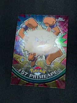 Pokemon Primeape #57 Topps Chrome Base Holo NM - Image 2