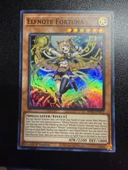 Elfnote Fortuna BPRO-EN012 1st Edition Super Rare Burst Protocol Yu-Gi-Oh! TCG - Image 1