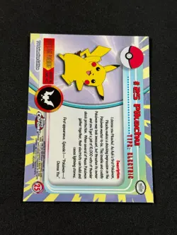 Pokemon Pikachu #25 Topps Chrome Base Holo NM - Image 3