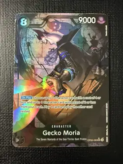 One Piece CCG Gecko Moria OP06-086 Wings of the Captain Alt Art Super Rare Foil - Image 1