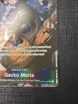 One Piece CCG Gecko Moria OP06-086 Wings of the Captain Alt Art Super Rare Foil - Image 5