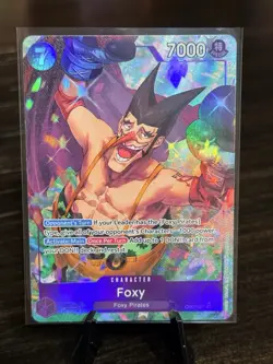 One Piece Foxy OP07-071 Parallel Alt Art - 500 Years in the Future NM ENGLISH - Image 1
