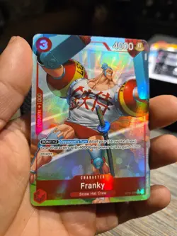 One Piece TCG Franky Full Art Parallel ST21-011 Starter Deck EX: Gear 5 NM - Image 2