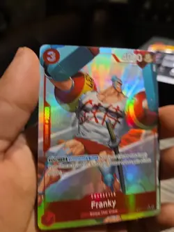 One Piece TCG Franky Full Art Parallel ST21-011 Starter Deck EX: Gear 5 NM - Image 3