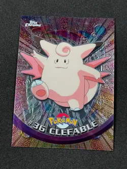 Pokemon Clefable #36 Topps Chrome Base Holo NM - Image 1