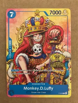 MONKEY.D.LUFFY (2ND ANNIVERSARY STAMPED PROMO) P-043 NM - Image 1