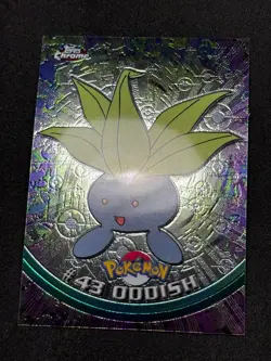 Pokemon Oddish #43 Topps Chrome Base Holo NM - Image 2