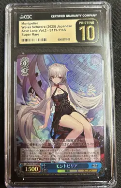 2025 Weiss Schwarz Japanese Azur Lane V2 Montpelier #S119-116S CGC 10 - Image 1